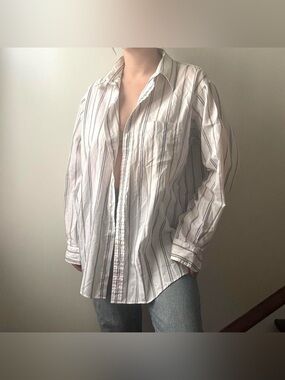 Arrow Bradstreet pinstripe button up shirt